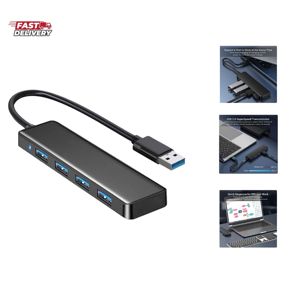 USB 3.0 Hub, 4-Port USB Hub USB Splitter USB Expander for Laptop, Xbox, Flash...