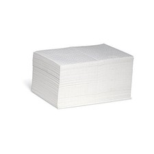 Oil-Only Absorbent Mat Pad Pack of 100 Mediumweight Without Dispenser Box