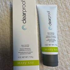 New In Box Mary Kay Clear Proof Deep Cleansing Charcoal Mask 4 oz Full Size