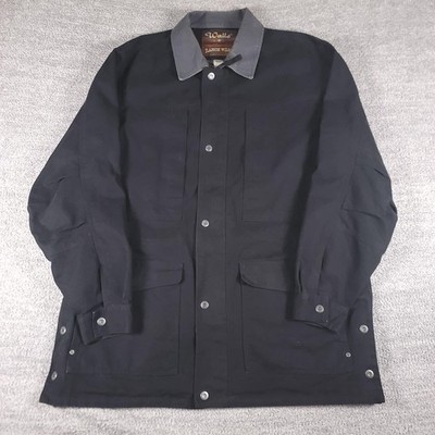 Walls Jacket Mens XL Black Canvas Authentic Ranch Wear Chore Barn Work Coat