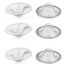6 Pack Stainless Steel Sink Strainer Mesh Drain Filters 7cm