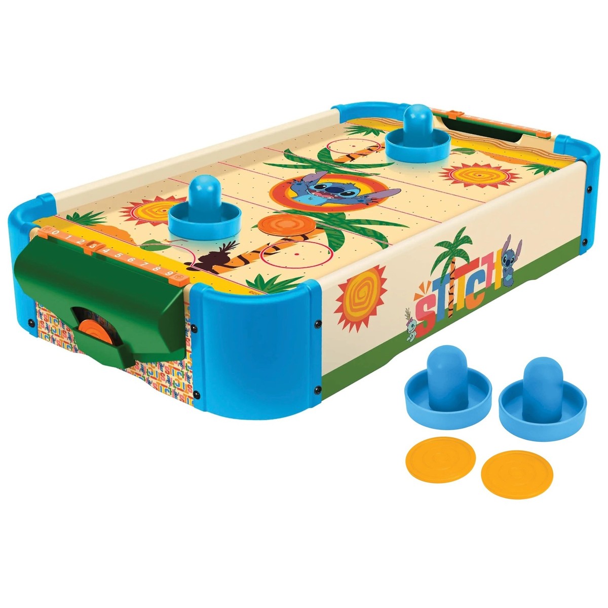 World Tech Toys Stitch Air Hockey Table for Kids - Wooden Tabletop