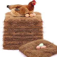 1/10Pcs Reusable Chicken Nesting Pads Hens Nest Bedding Mats Natural Coconut AU