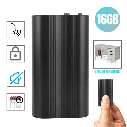 500 Hr Spy Digital Voice Activated Recorder 16GB Mini Audio Magnetic MP3 Player - Picture 2 of 12
