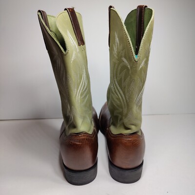 Red Head Saddlebrook Western Cowboy Work Boots Men’s 9.5 green Brown Leather RedHead | Shoes | Redhead Saddlebrook Greenbrown Leather  main image 4