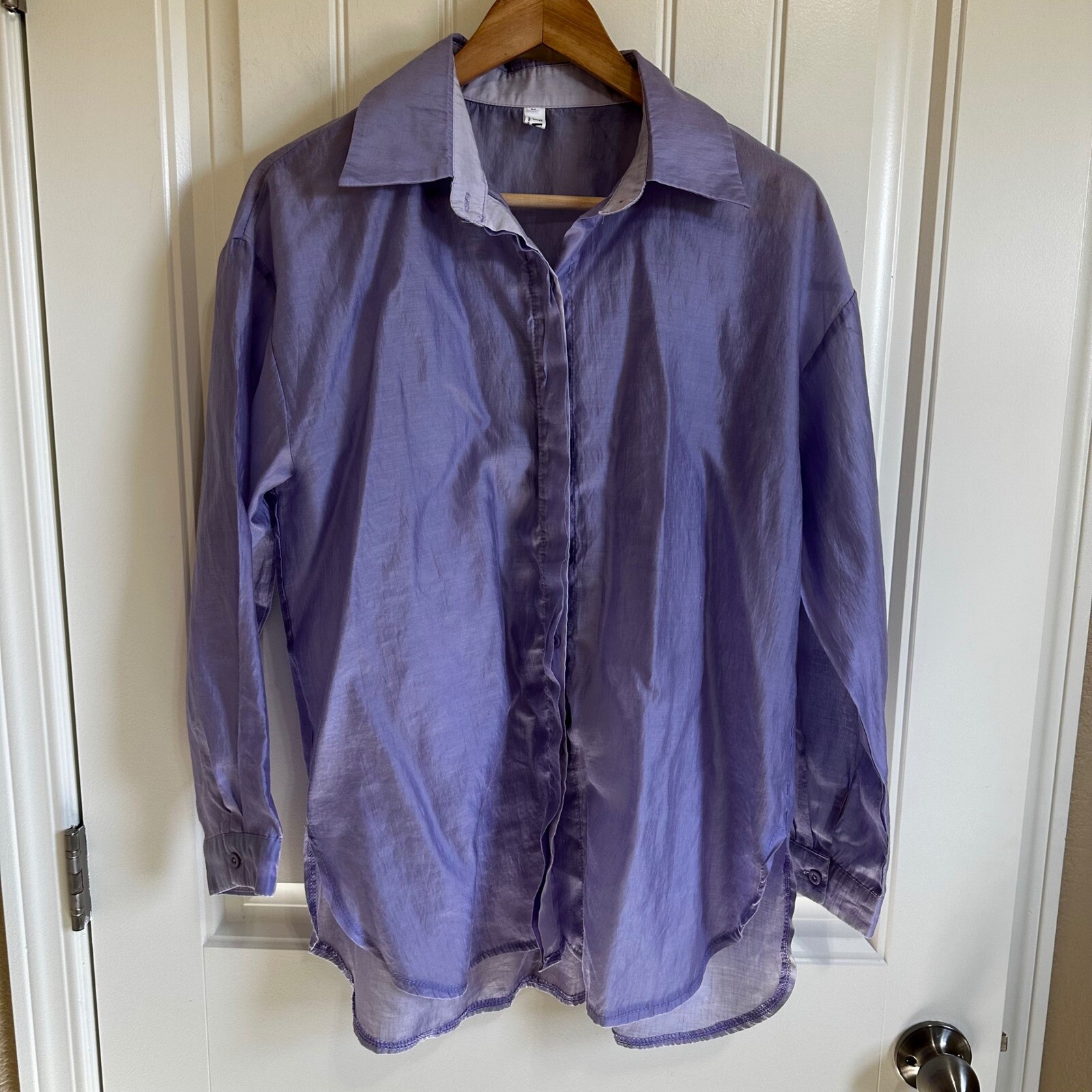 XYJ Classic Basic Button-Up Shirt Long Sleeve Rel… - image 2