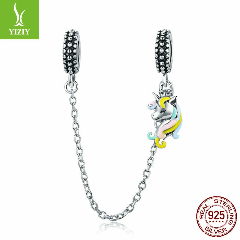 VALENTINO Moda Donna Autentico S925 Argento Sterling Colorato Pony Charms Fit Bracciali