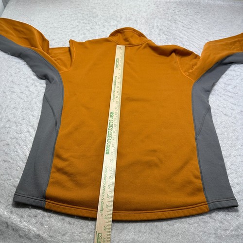 REI 1/4 Zip Fleece Sweatshirt Orange Mock Neck Long Sleeve Mens Size Extra Large - Bild 17 von 17