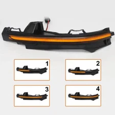 2x Dynamic Side Mirror Turn Signal LED Lights For Audi Q7 SQ7 16-22 Q5 SQ5 18-22