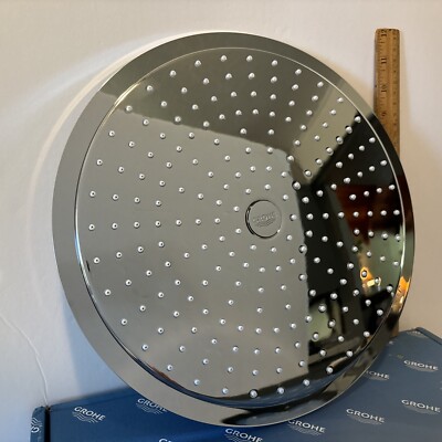 Grohe 12'' Shower Head 26472000 Rainshower Round Chrome Max Flow 1.75gpm Germany