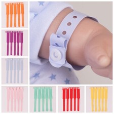 10x Newborn Hospital Bracelet Assorted ID Band Wristband Reborn Baby Supplies