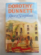 Dorothy Dunnett--RACE OF SCORPIONS 1st UK ed 1st ptg HCDJ 1989 House of Niccolo