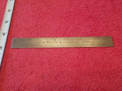 THE L.S.STARRETT CO ATHOL MASS USA 6" RULE NO.303 TEMPERED NO.4 VTG | eBay