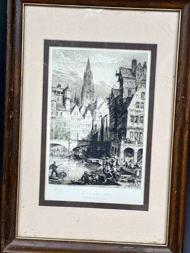 Etching Print – An Old Hanse-Town by Axel Herman Haig, Architectural Artwork - Picture 4 of 4