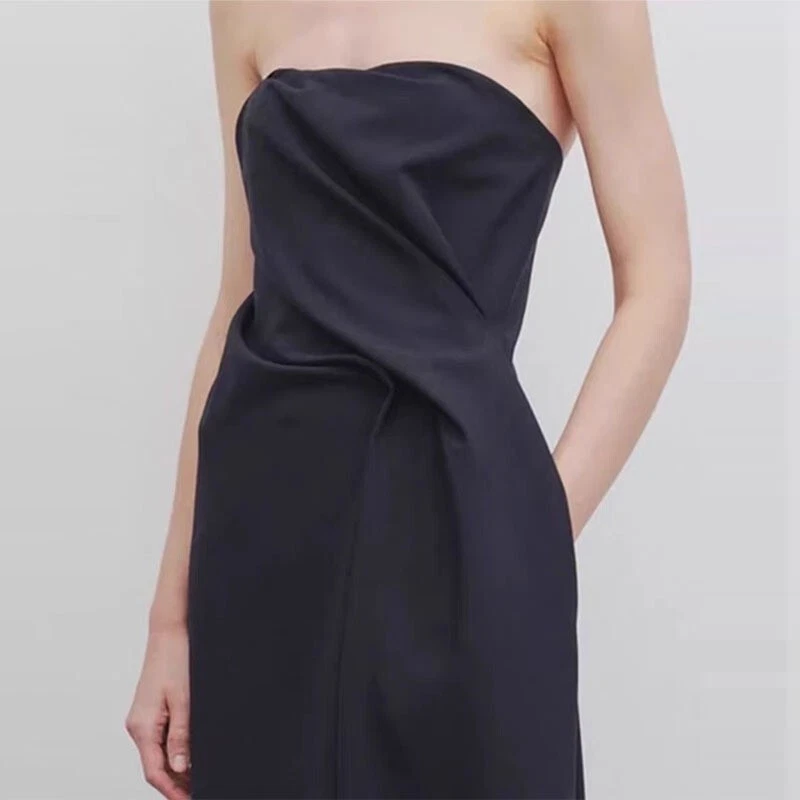 THE ROW Women's Spring Summer High Waist A-shaped Knee-length Dress - Image 2 of 4