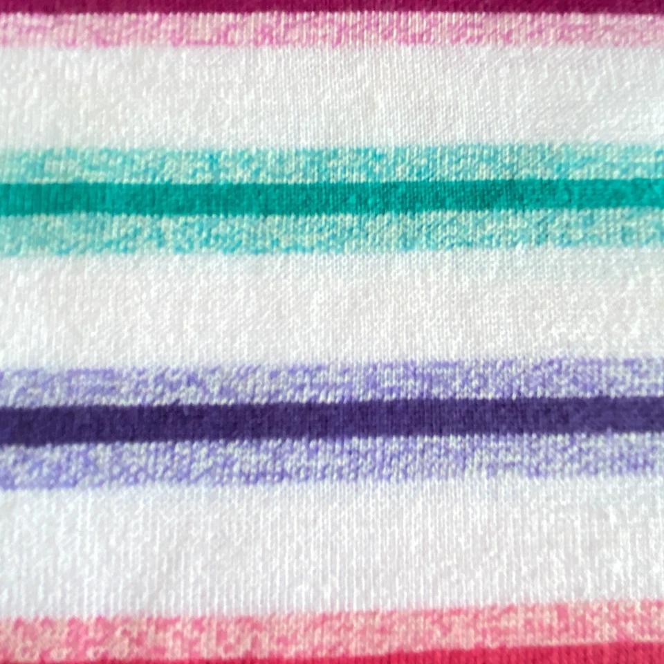 Colorful Vintage Stripe Knit Fabric 32x61 - Image 4 of 4