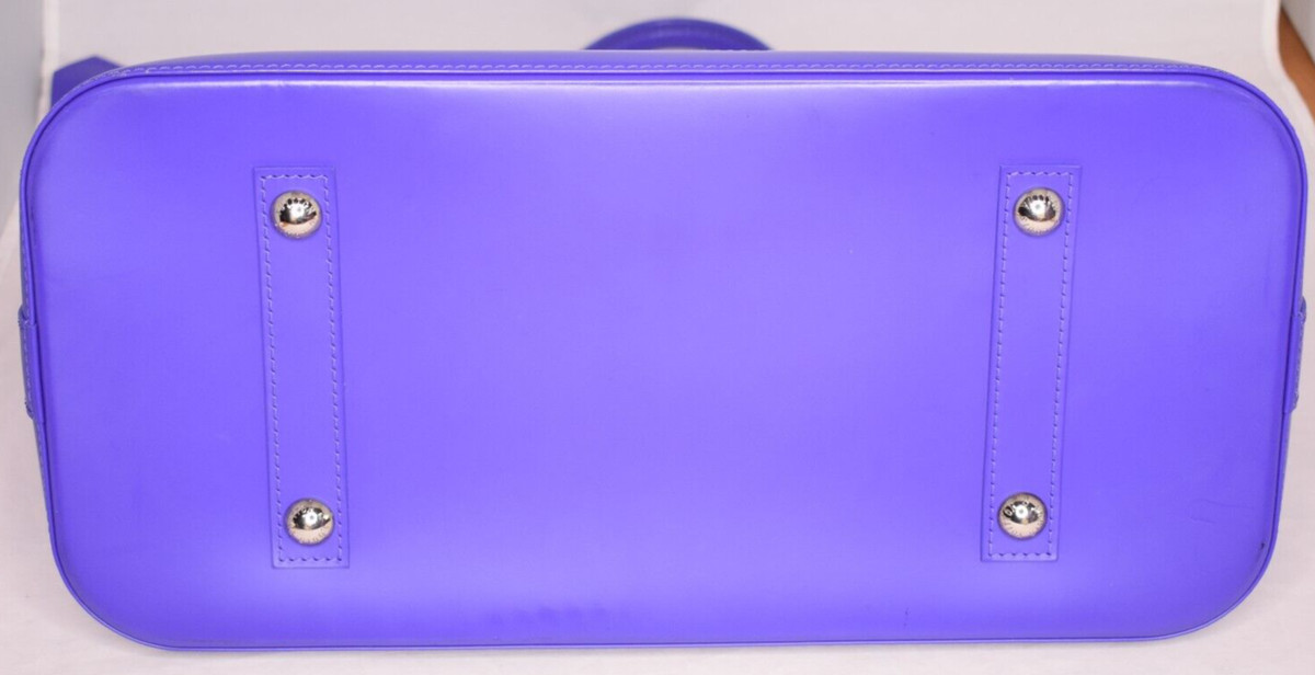 LOUIS VUITTON Purple Epi Leather GM Alma Handbag Purse W/ Dustbag Lock Keys s l1200