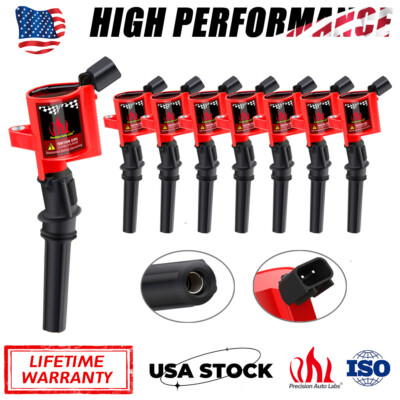 8 PCS Ignition Coils For Ford F150 F250 Mustang Lincoln 4.6L 5.4L DG508