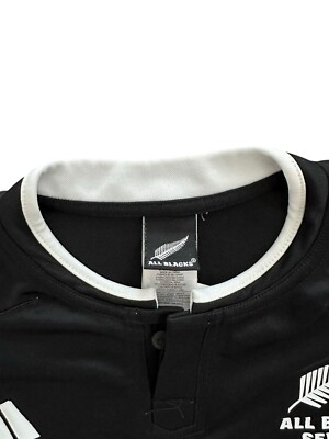 Adidas New Zealand All Blacks Sevens Men's Size Large Rugby Jersey