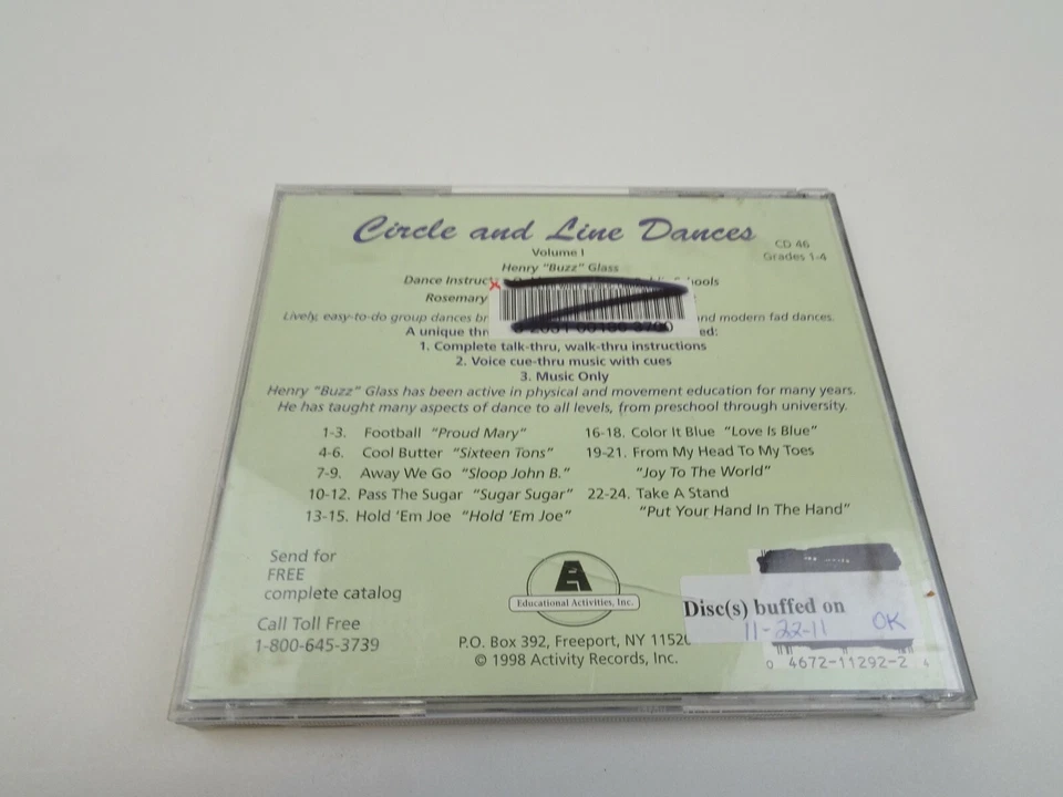 Circle and Line Dances Vol 1 Music CD Henry Buzz Glass CD 46 1998 - Image 3 of 3