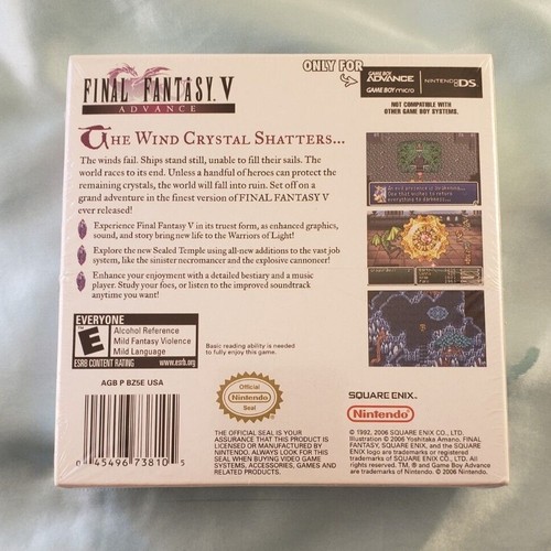 Game Boy Advance Final Fantasy V *Nuevo/Sellado* - Imagen 6 de 6