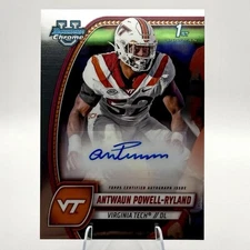 Antwaun Powell-Ryland 2024 Bowman Chrome U #PA-APO 1st Bowman Auto Virginia Tech