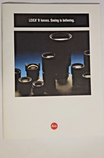 Leitz Leica R-Lenses Application Catalog With Specifications Great Condition