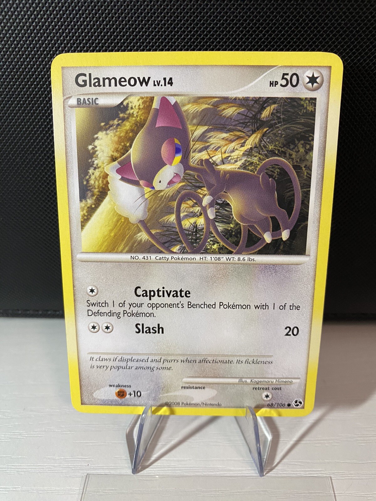 GLAMEOW - 68/106 - Great Encounters - Common - Pokemon Card - LP