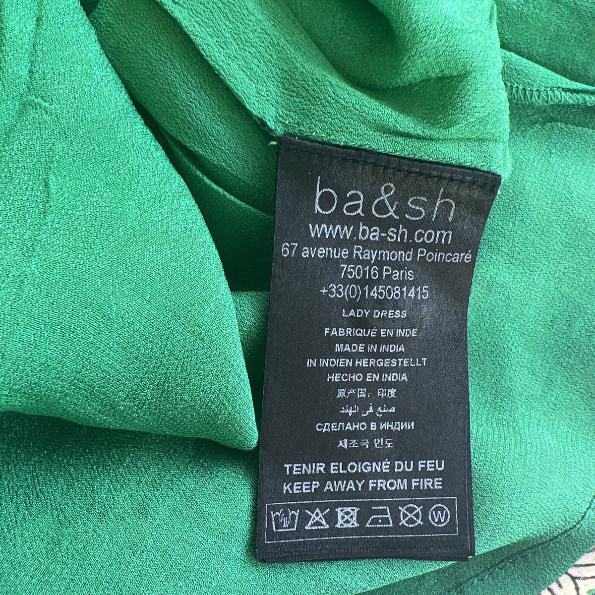 ba&sh Paz Floral Shirtdress, Size Small in Vert at Nordstrom ba&sh Paz Floral Shirtdress, Size Small in Vert at Nordstrom