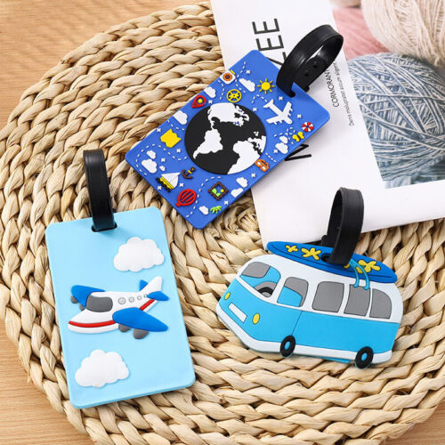 Fashion Creative Luggage Tag Silica Gel Baggage Boarding Tag Travel Accessories - Picture 1 of 17
