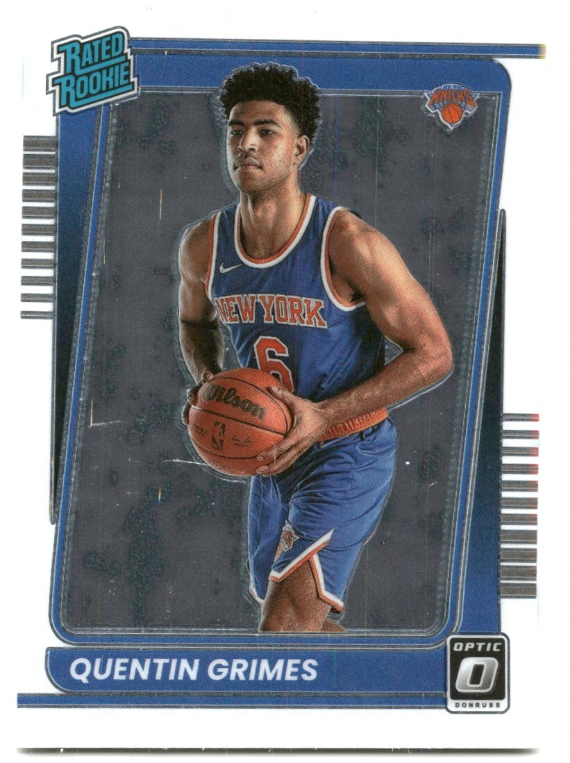 2021-22 Donruss Optic Rated Rookies Quentin Grimes #166 New York Knicks