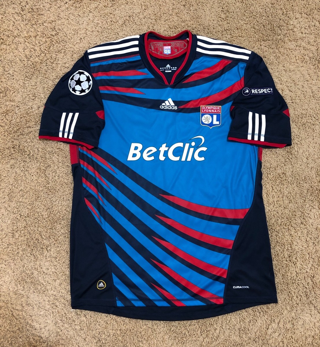 Olympique Lyonnais OL Adidas 2010/2011 CL Briand 3rd Soccer