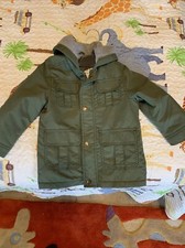 NWOT Carter s Kids Olive Green Jacket Fleece Lined Coat 4