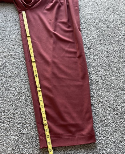 Free People Womens Calla Red Tailored Pleated Trousers Preppy Pants Sz 10 New - Picture 9 of 13
