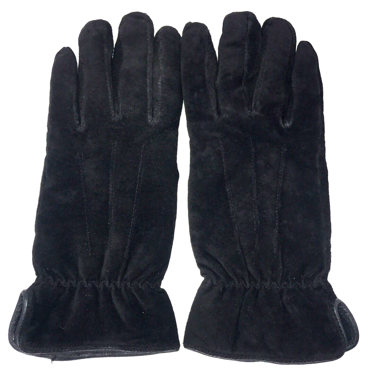 Women's Gloves Thinsulate 40g Black Suede Leather Size S Fleece