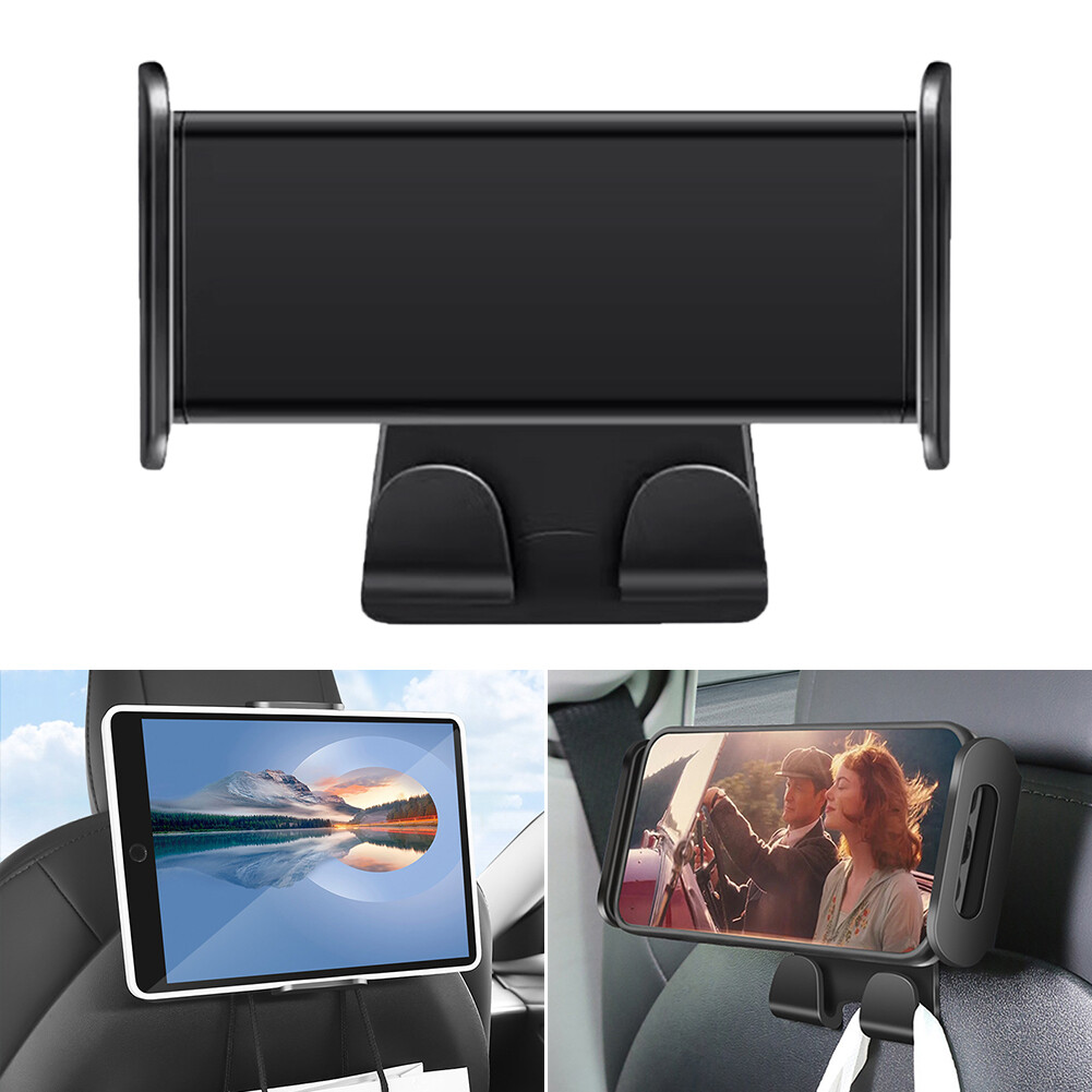 For Tesla Model 3/Y Back Seat Tablet PC iPad Holder w/2 hooks 360