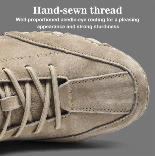 Stivali scamosciati alla moda chiusura alti uomo scarpe casual cotone taglia UK NUOVI - Foto 8 di 34