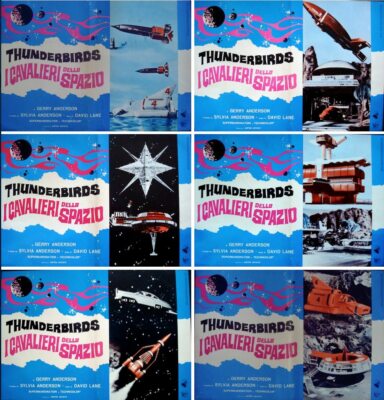 THUNDERBIRDS ARE GO Italian fotobusta movie posters x6 GERRY