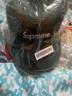 Casquette de camp en denim Supreme SS23 boîte chapeau vert overte logo expédiée rapidement !