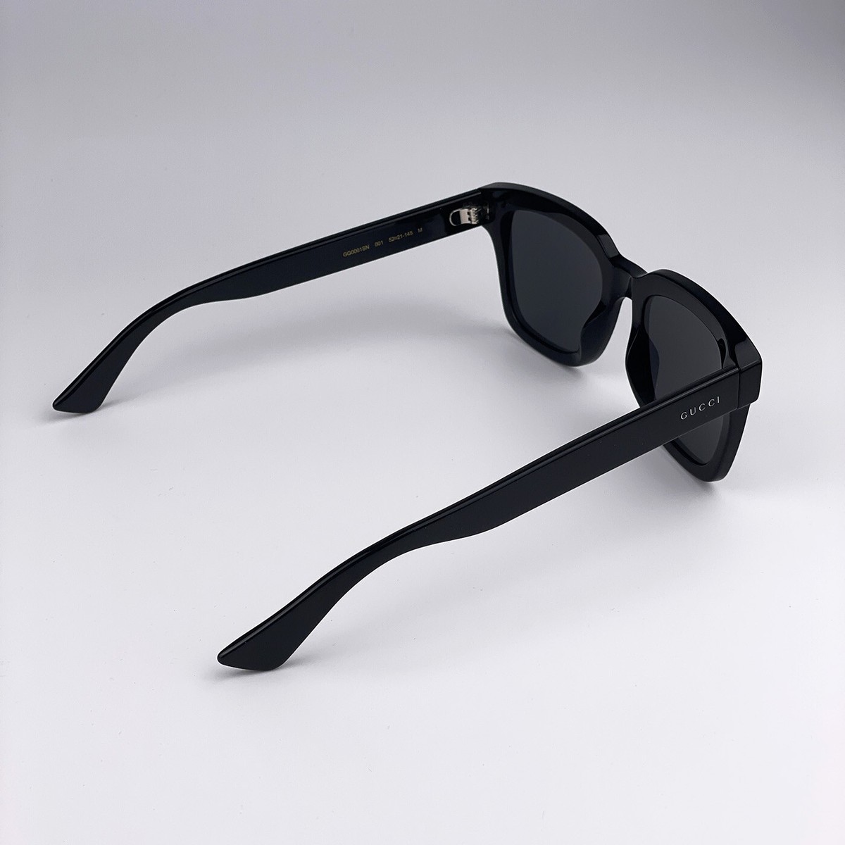 NEW GUCCI WEB GG0001SN 001 Black Smoke Square Men Sunglasses Gucci Gg0001Sn GC001653 sunglasses for men in Black main image 4