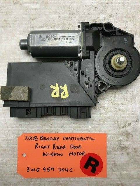 06-08 Bentley Continental Flying Spur RIGHT REAR POWER WINDOW MOTOR 3W5959704C