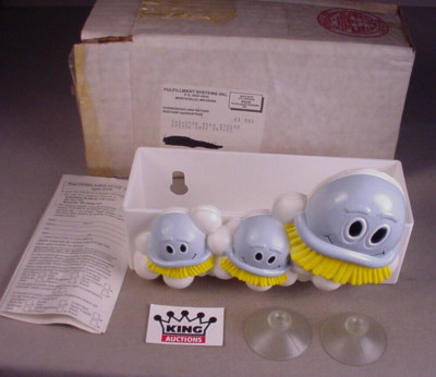 Dow Scrubbing Bubble Badewanne Organizer Werbung Promo 1989 Neu in Box MIB