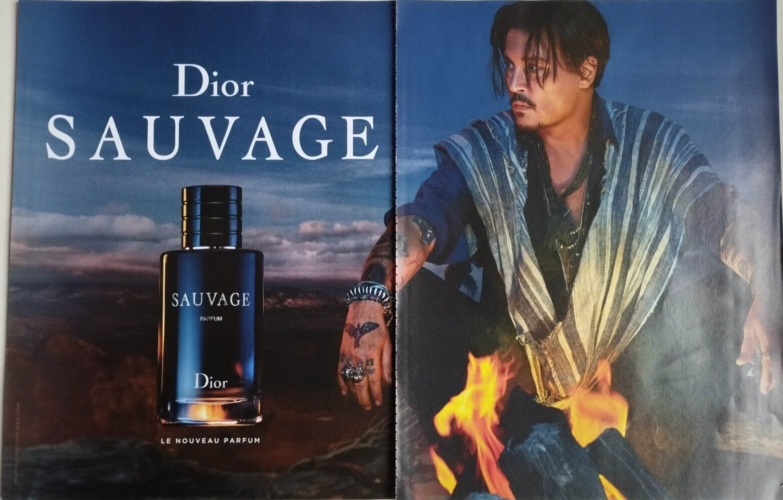 Publicité ancienne imprimée Dior !! Parfum pour homme 