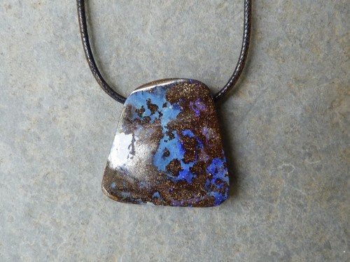 Collar/Colgante Con 1 Ópalo Boulder de Australia* - Imagen 3 de 11