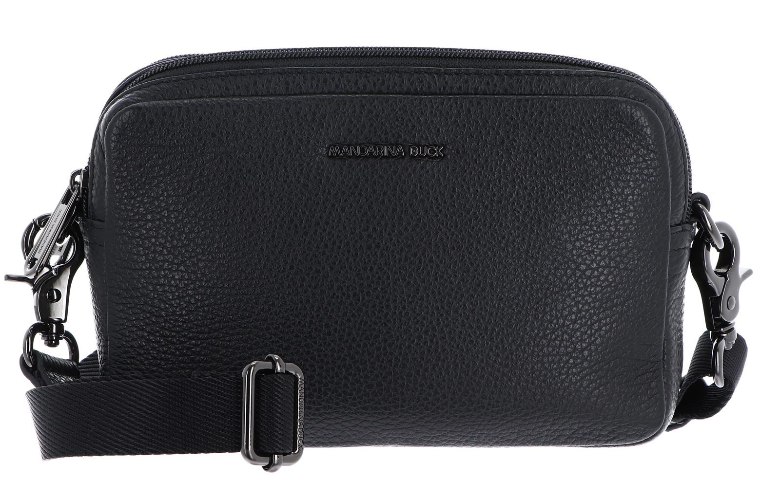 Mandarina Duck Unisex Noir Double Compartment Shoulder Bag Mellow - Image 2