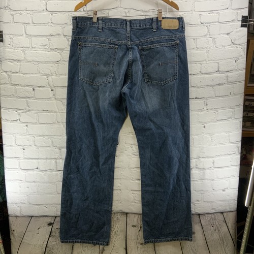 Calvin Klein Blue Jeans Mens Sz 38 Bootcut Dark Wash - Picture 7 of 11