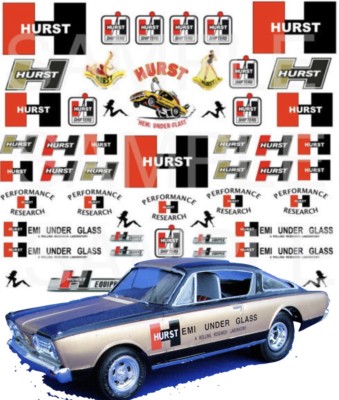 Water-Slide Decals Clear 1/64 Scale - Gulf, For Hot Wheels, Matchbox - Foto 4