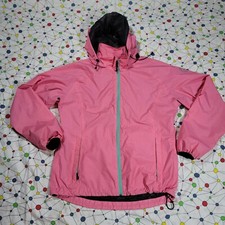 Killtec Womens Size 8 Snow Ski Snowboard Hooded Zip Windbreaker Jacket Pink