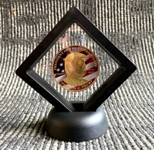 Trump Make America Great Memorabilia Commemorative Coin Gold Plated In Frame