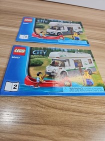 LEGO City 60057 1 & 2 Books  Camper Van Instructions Only 